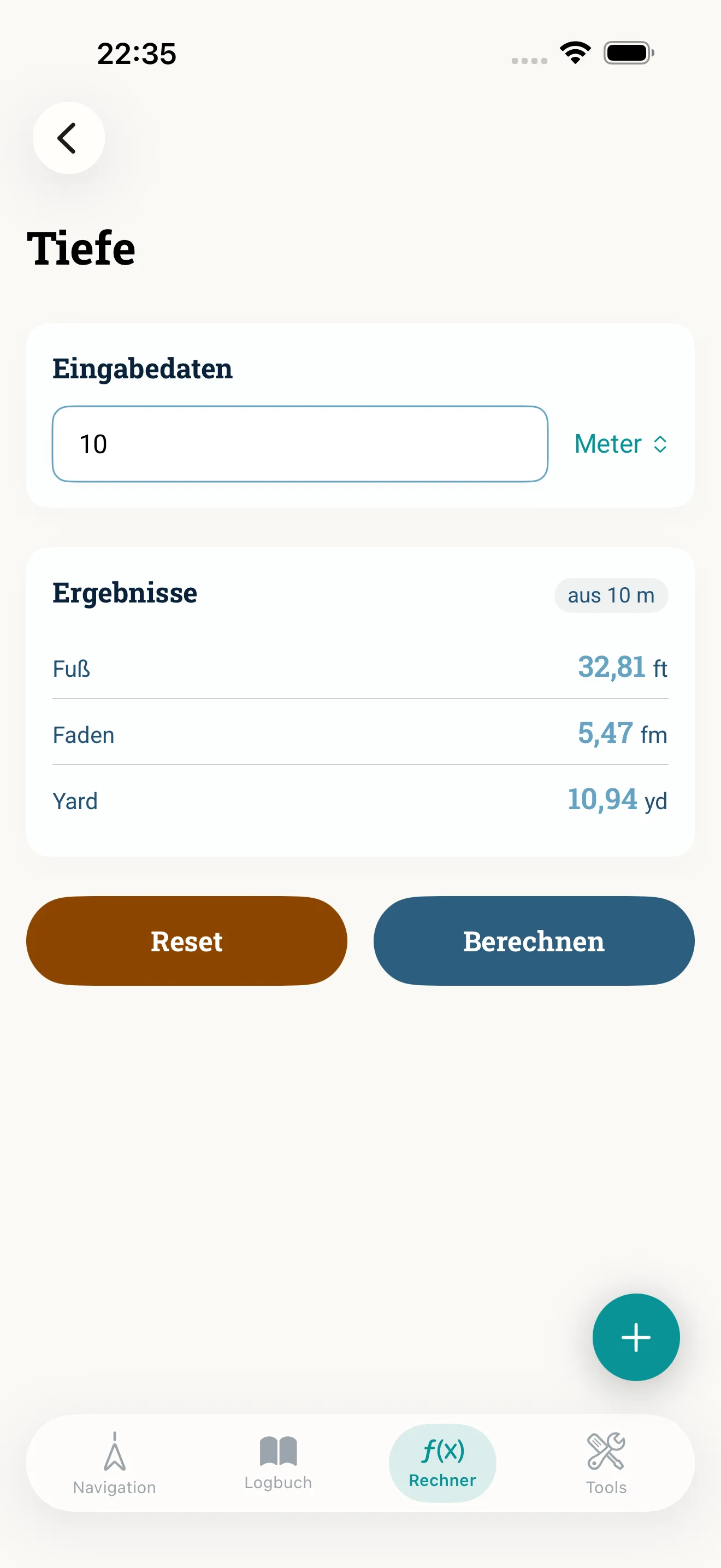So sieht das in der App aus