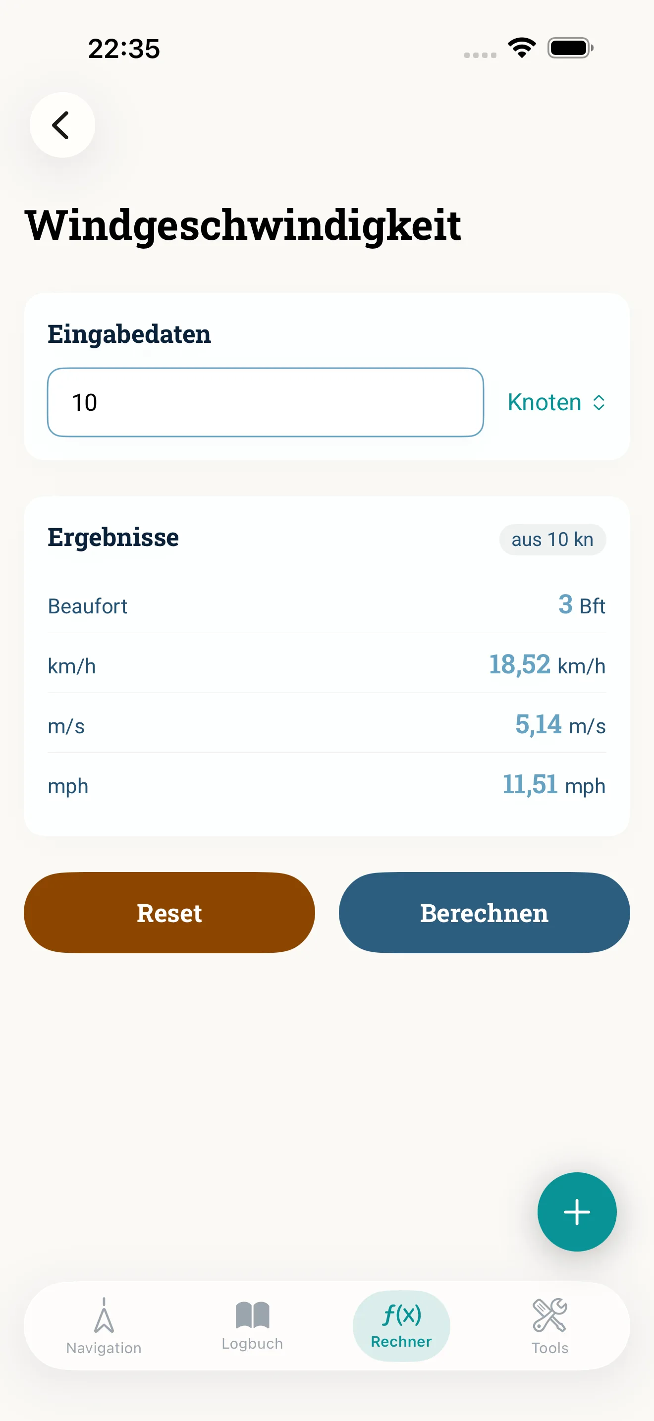 So sieht das in der App aus