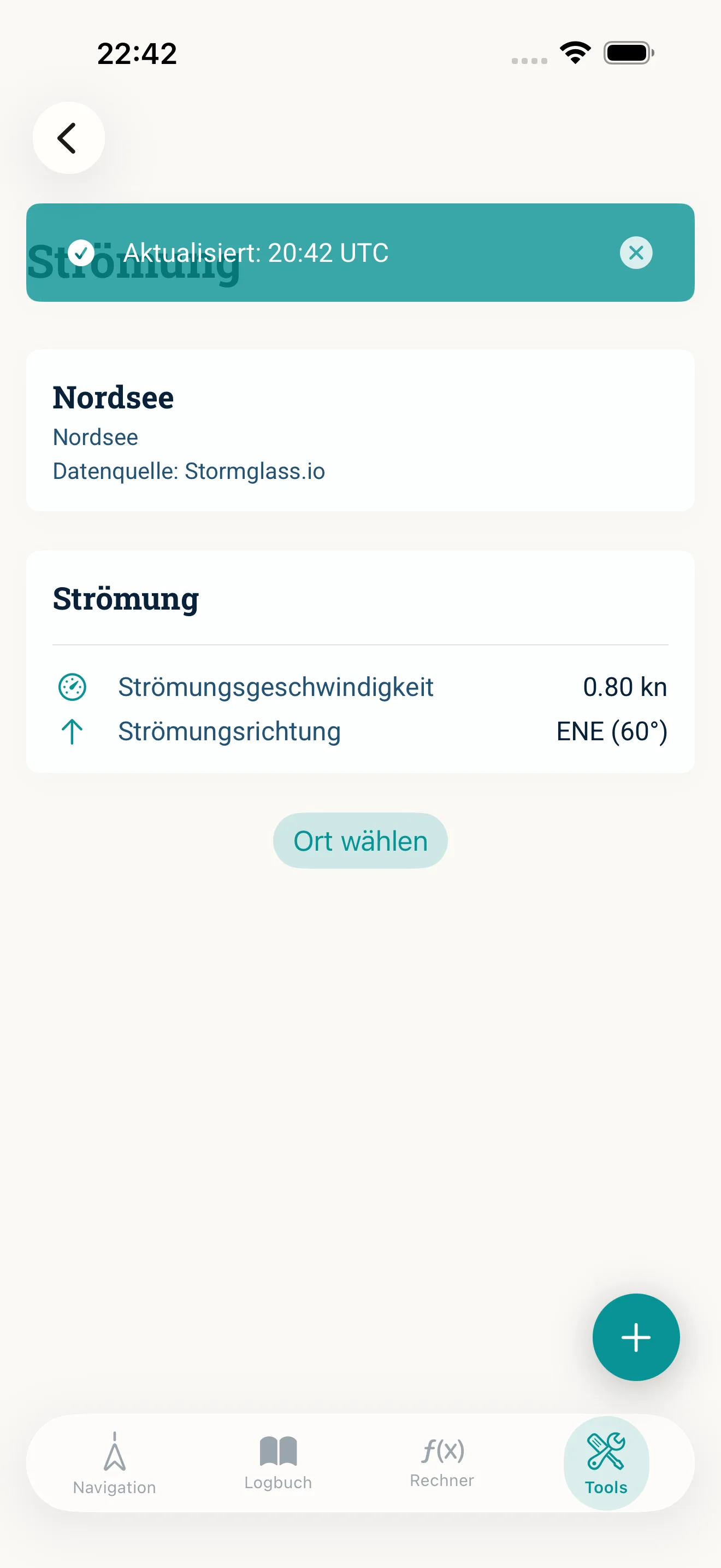 So sieht das in der App aus